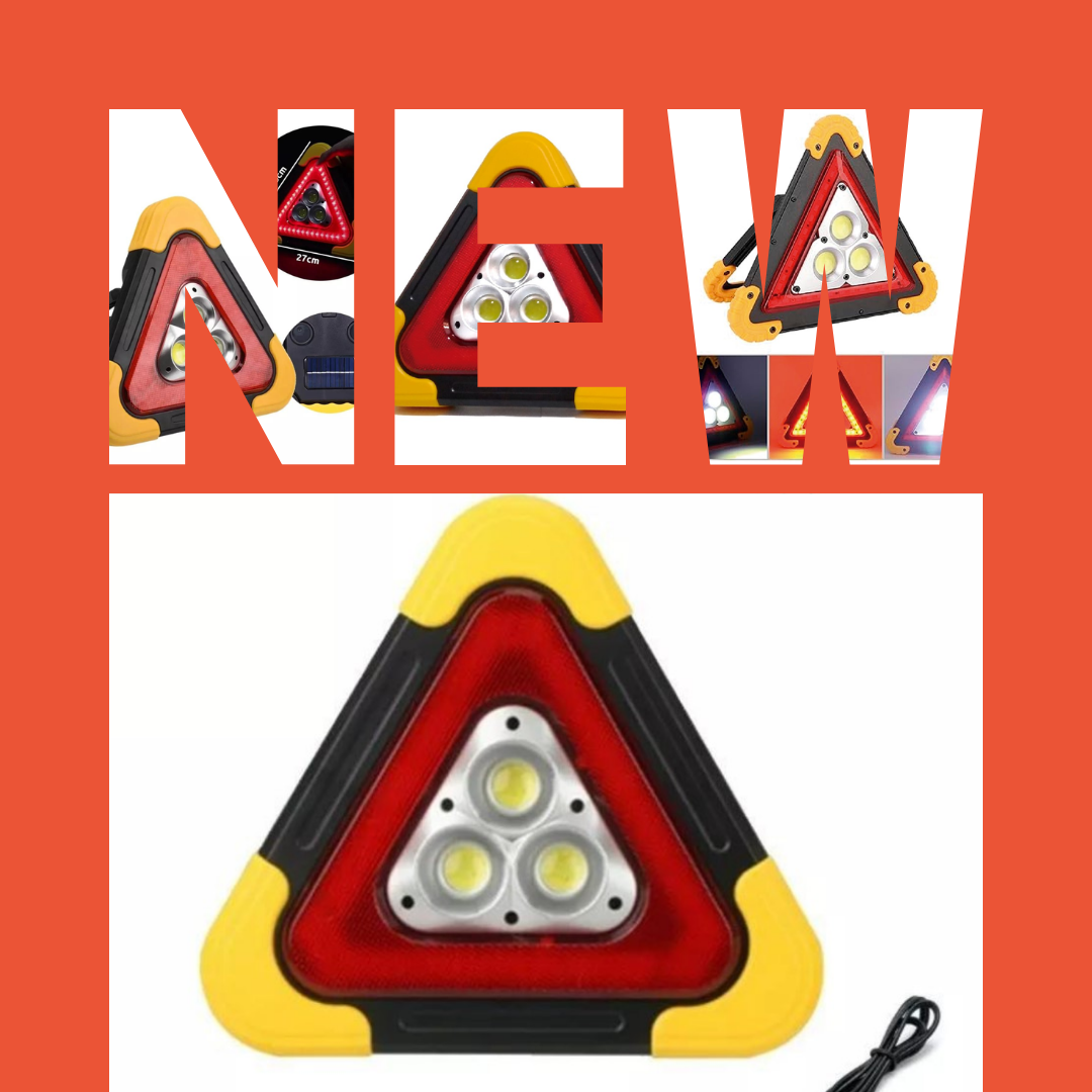 LINTERNA TRIANGULAR LED SOS 18X4CM