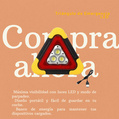 LINTERNA TRIANGULAR LED SOS 18X4CM
